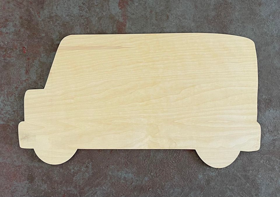 23 X 13 Delivery Truck Door Hanger Wood Cutouts MR PEACOCK S WOOD LLC